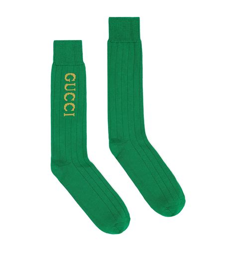 green Gucci socks